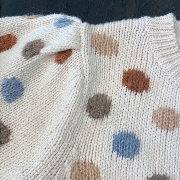 REBECCA TAYLOR - LA VIE POLKA DOT SWEATER - Picture 3 of 8